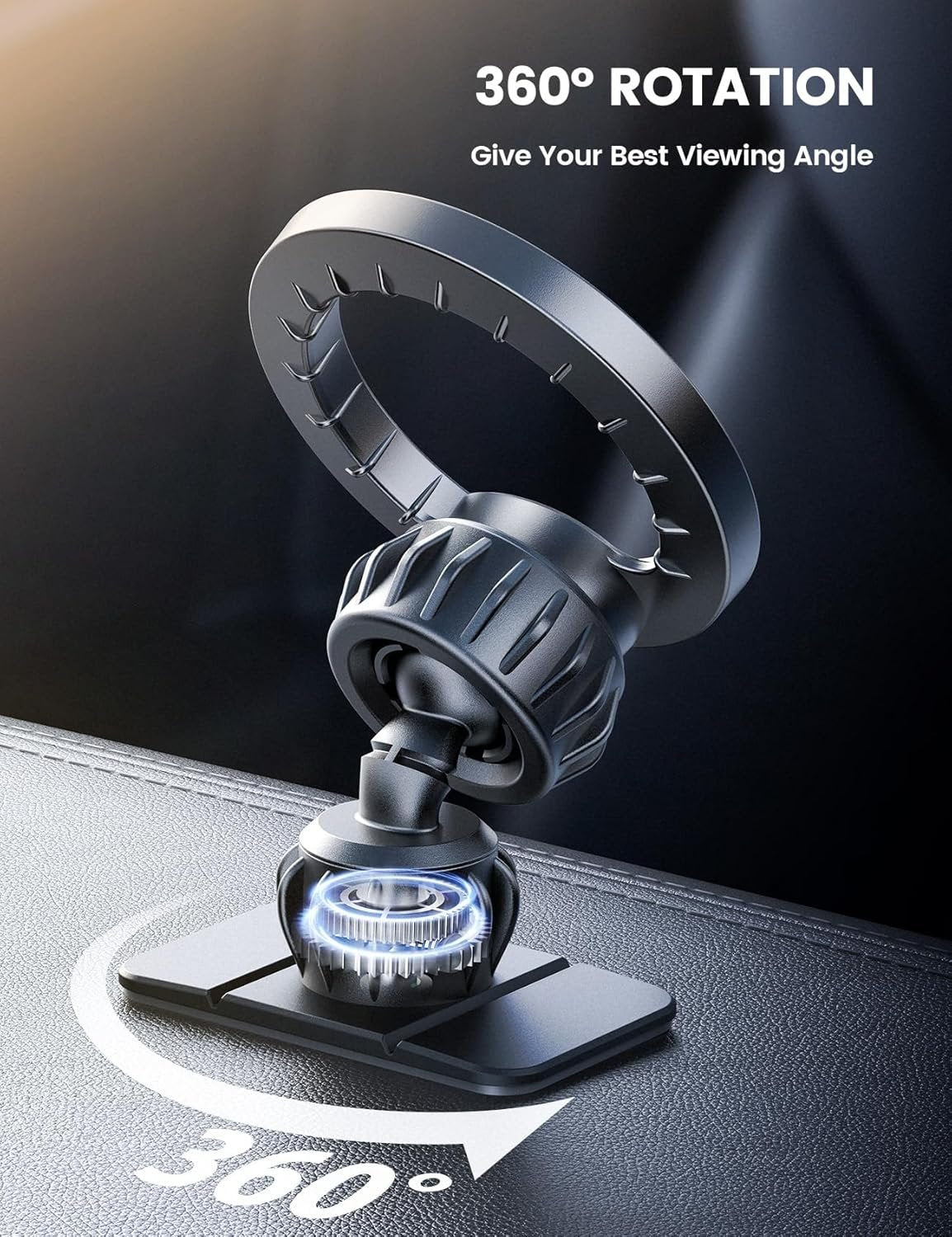 Lamicall for Magsafe Car Mount Holder -【20 Strong Magnets】 Magnetic Phone Holder for Car Phone Mount Dash 360 Cell Phone Holders for Your Car Accessories, Women Men iPhone 16 Pro Max 15 14 13 12 Plus