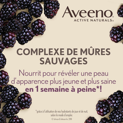 Aveeno Absolutely Ageless Daily Moisturizer SPF 30, Anti Aging, Face, Winkle Cream, Antioxidant Blackberry Complex; Vitamin C & E,Bottle, Pack of 1, 50 mL
