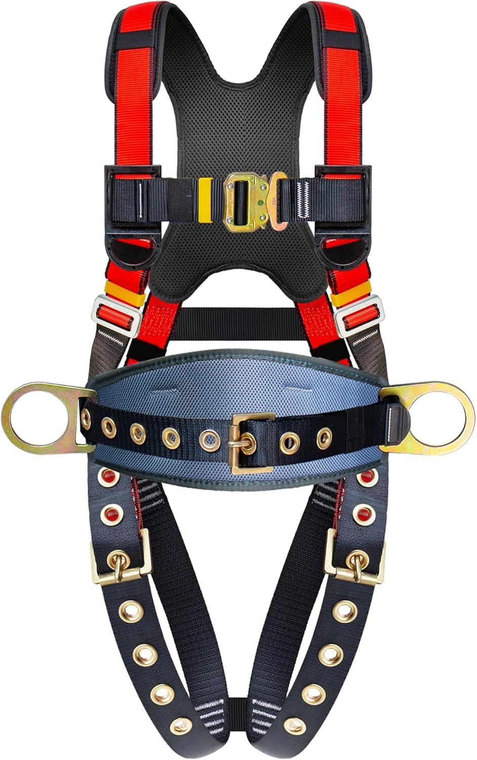 DIJJIG safety harness fall protection harness roofing harness construction harness fall protection safety harness lanyard arnes de seguridad para construccion OSHA/ANSI Compliant csa