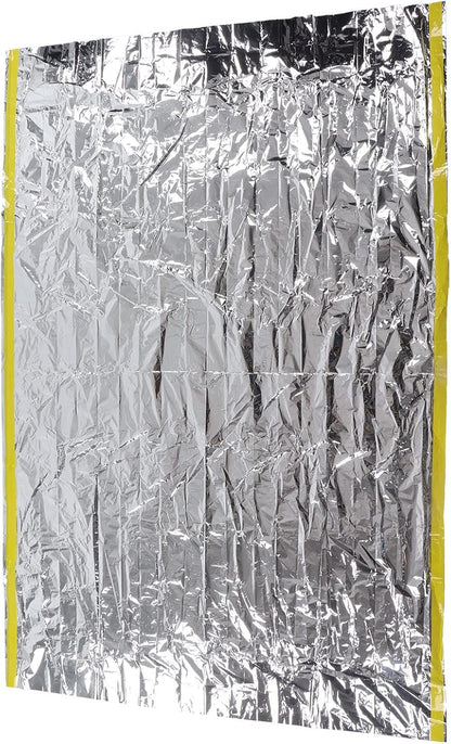 Survival Aluminum Film Blanket - Insulated Thermal Reflective Tarp - Emergency Tent - 60 X 94 Reusable Emergency Sleeping Bag for Car or Camping