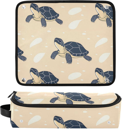 Borsa da viaggio per strumenti per capelli con tappetino in ferro rimovibile per accessori per lo styling dei capelli, organizer per strumenti caldi e accessori per la cura dei capelli, custodia per