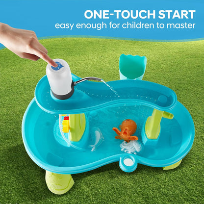 Water Play Table Pump for Kids and Toddlers, Portable Mini Water Pump Summer Outdoor Water Toys, Water Table Accessories