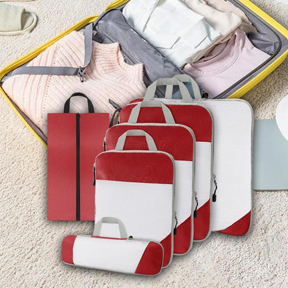 Gralara Ultimate Travel Packing Cubes Set for Seamless Organization, Red