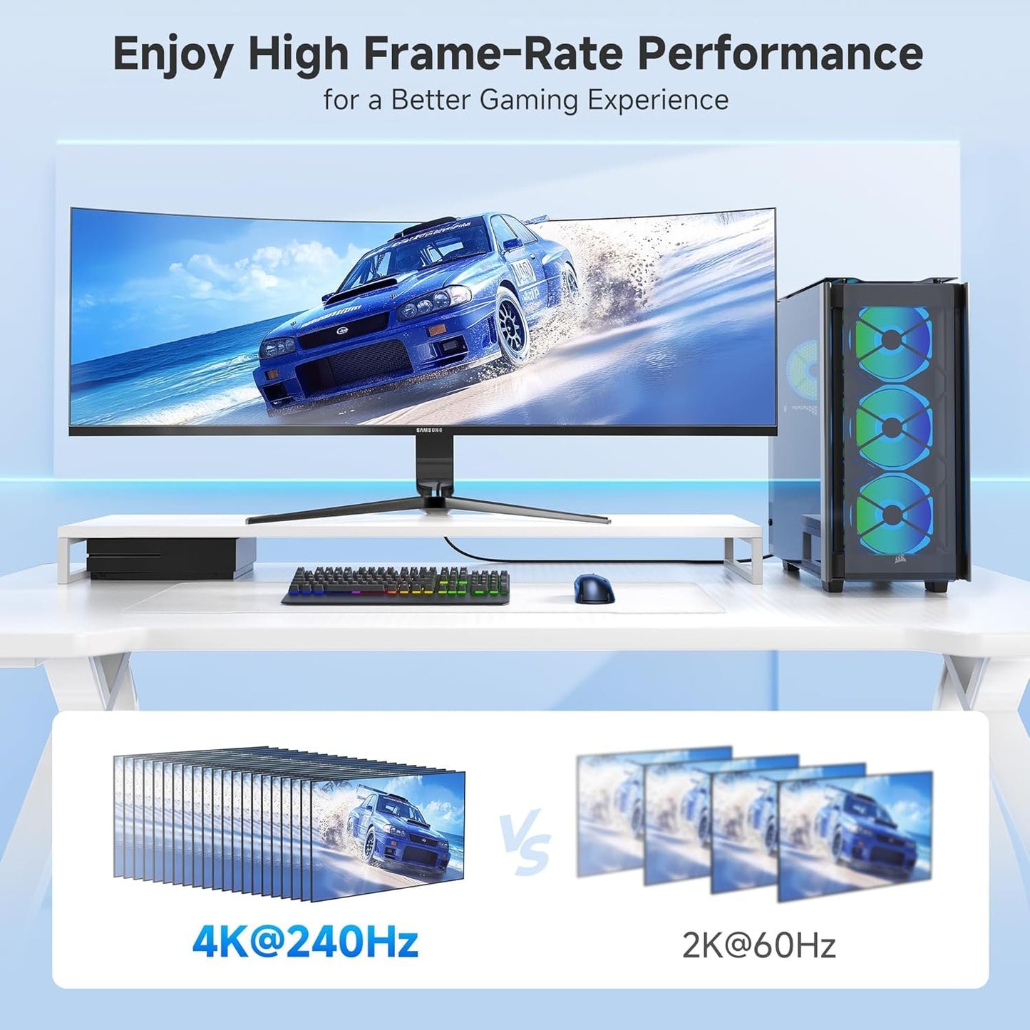 Cable Matters 8K DisplayPort 1.4 to HDMI 2.1 Adapter with 4K 120Hz or 8K 60Hz, Unidirectional DisplayPort to HDMI 2.1 Cable Adapter in Black, Support for RTX 3080/3090, RX 6800/6900 and More