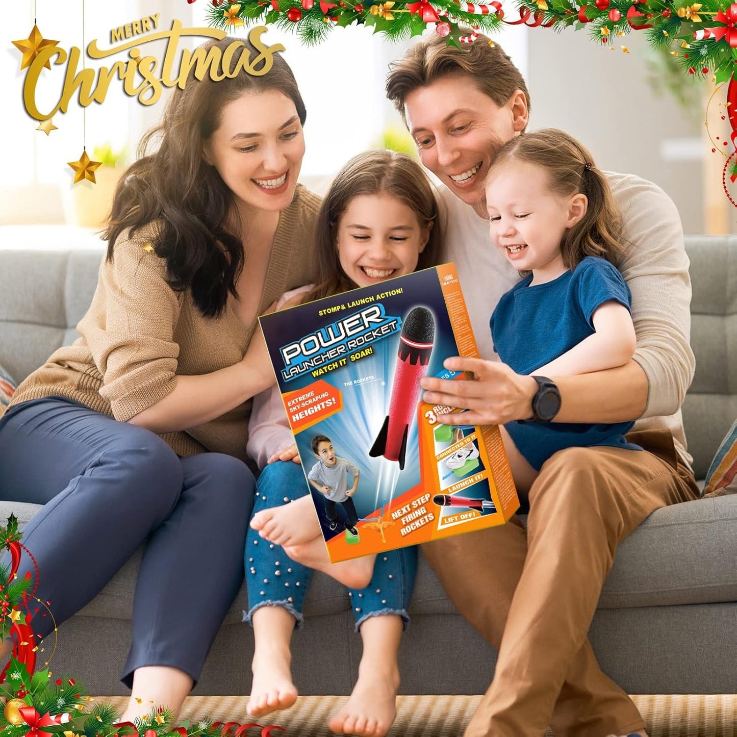 Toys for Boys Age 3-12, Notique Rocket Toy Fun Toys for 3-12 Year Old Boys Rocket Set Kids for 3-12 Year Old Girls Outdoor Toys Rocket Kit Birthday Gifts for Girls Age 3-12 Boys Toys Red