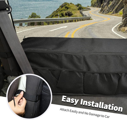 Jimen Compatible with Jeep Wrangler TJ 1997-2006, Trunk Storage Bag Cargo Organizer, Passenger Side