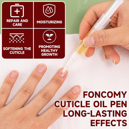 Cuticle Oil Pens - 8 PCS Revitalizing Oil Pen with Soft Brush for Nail Care, Cuticle Softener to Prevent Dry and Cracked Nails with Nail File, Mixed Scents