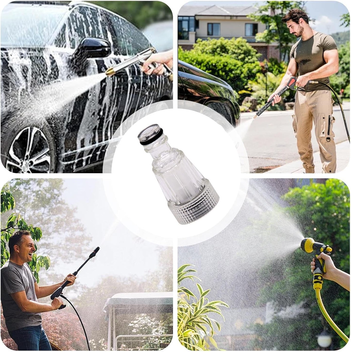 : Power Cleaner, Garden Hose, Inlet Part Pressure Adapter, Cleaning Tool, Easy Installation, High-Performance Functionality, Accessory for Professionals, 0.98 Inches
