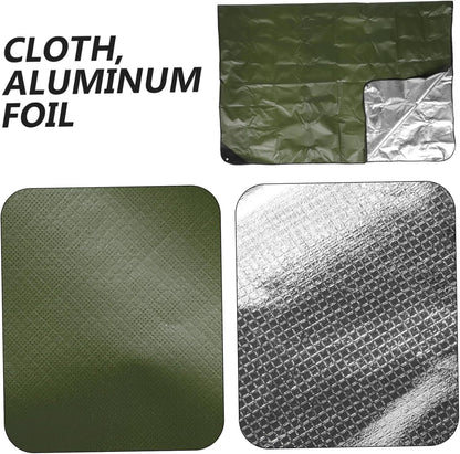 YARNOW Camping Emergency Blanket Thicken Awning for Tent Picnic Waterproof Place Mat Lightweight Compact