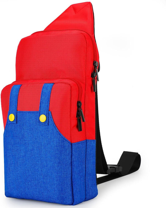Owngen Cute Travel Bag for Nintendo Switch/Lite/OLED, Portable Small Sling Crossbody Shoulder Carrying Storage Backpack for NS Consolo, Charging Dock, Joy-Cons, Accessories for Men, Women