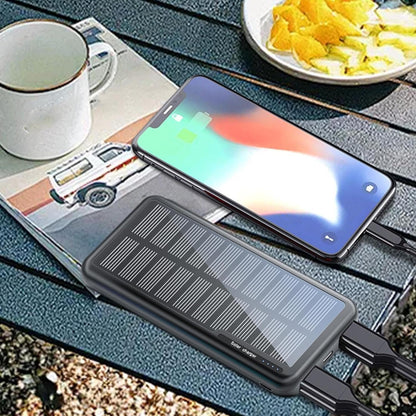Battery Bank, 10000mAh Laptop Solar Charger, Slim Charging Bank for Camping Travel Beach Car Outdoor Fishing Festival Hiking Flight