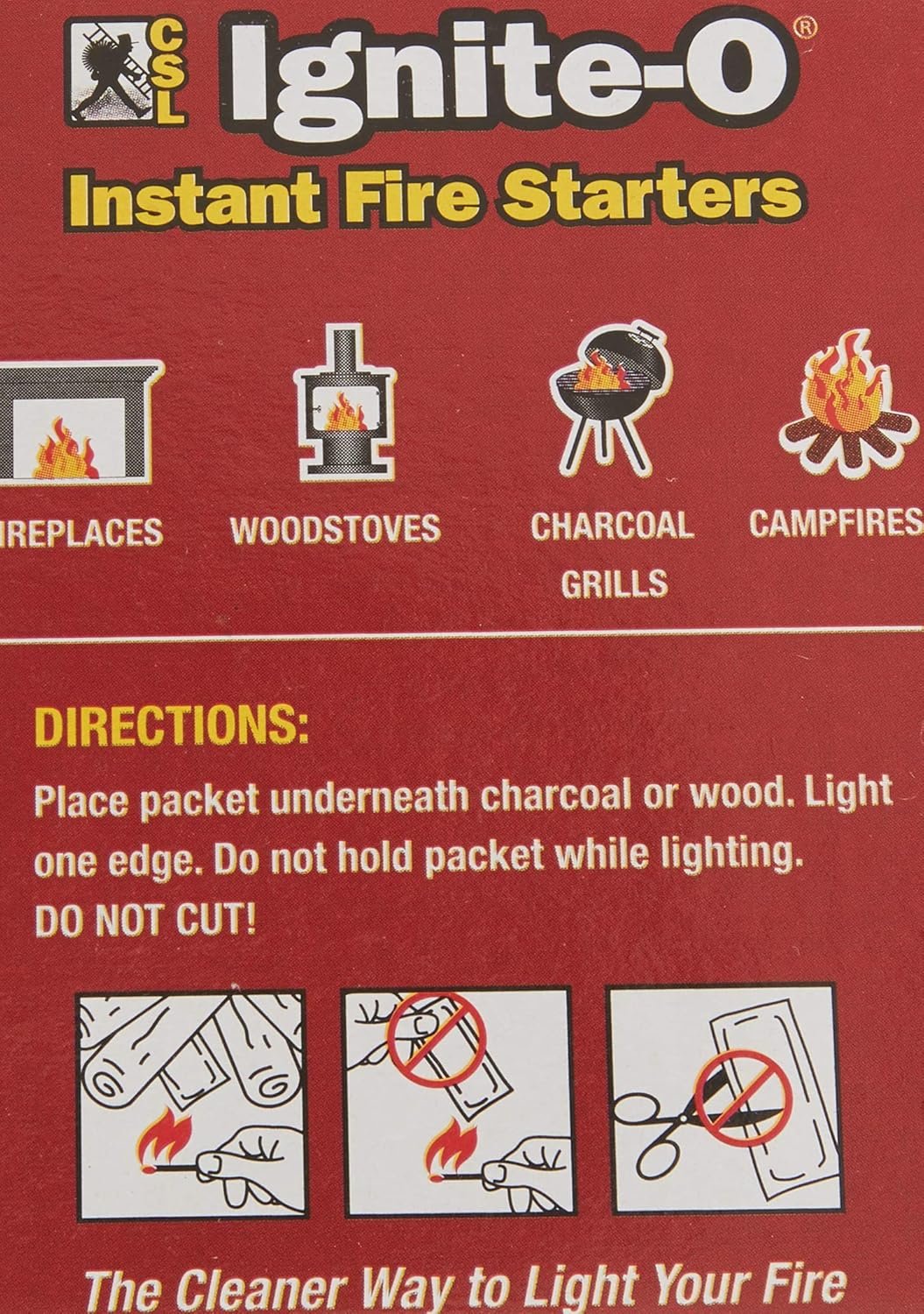Ignite-O FS855-24 Instant Fire Starter, 12-Packets, Brown/A