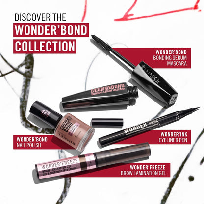 Rimmel Wonder'bond Care+Color Nail Polish, 007 Cappuccino, Regenerates Nails, with Biotin and Vegan Keratin, Modulable, 12 ml