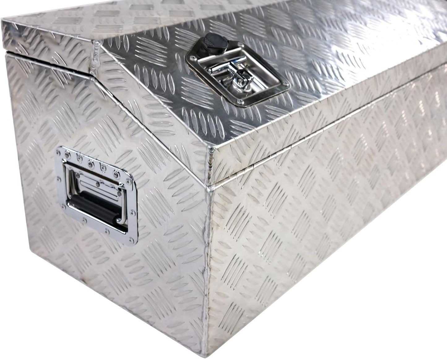 Inspirer Studio Aluminum Heavy Duty Pick Up ATV Trailer Tool Box with Lock (44''x15''x15'' Silver)