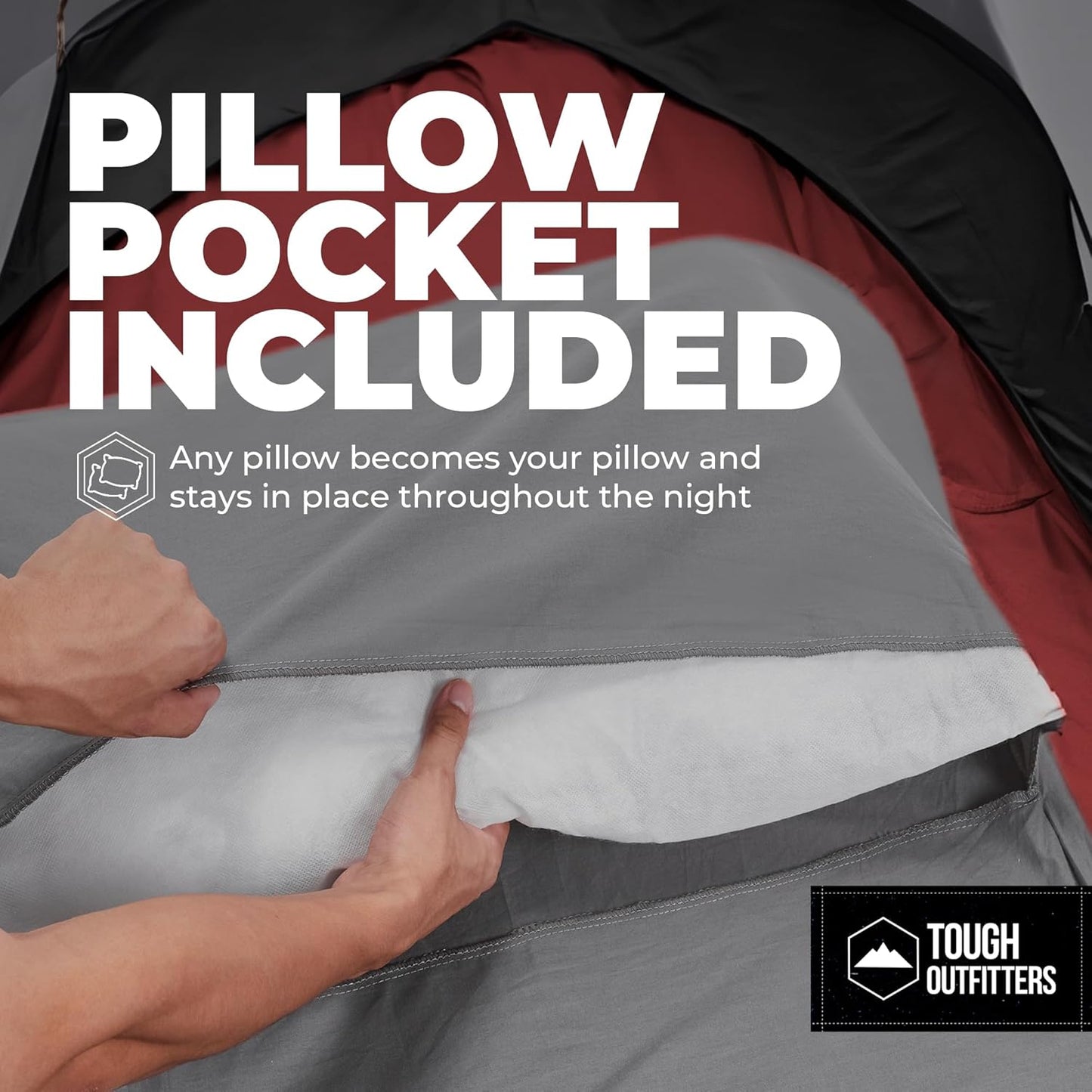 Tough Outdoors XL Sleeping Bag Liner - Travel Sheet & Sleep Sack for Adults - Lightweight & Ideal for Camping, Traveling, Hotels & Backpacking - Smooth & Breathable