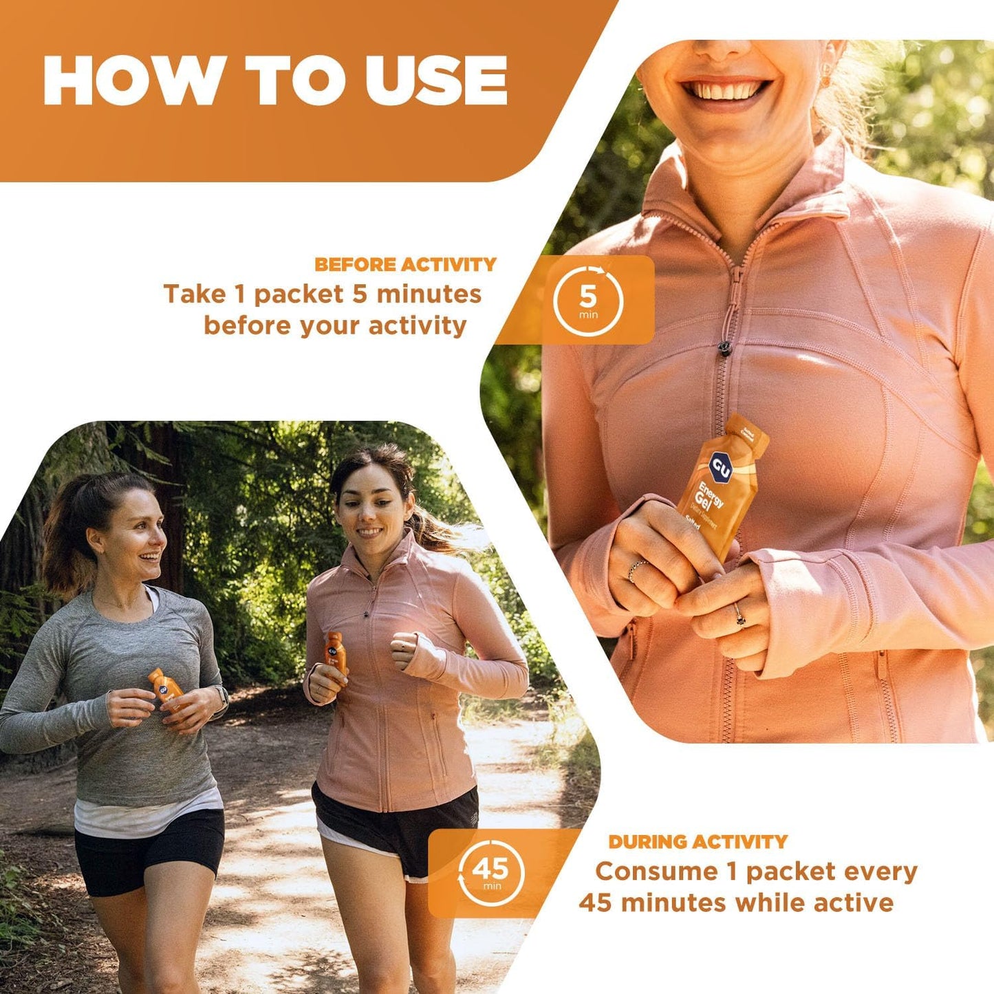 GU Energy - Energy Gels - Salted Caramel (with caffeine)