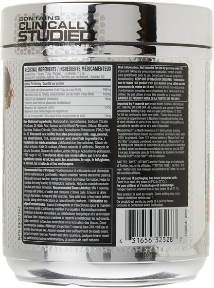 Six Star Electrolyte Powder | Six Star Ultimate Hydration | Replenish Electrolytes with 100mg of Coconut Water Powder + Watermelon Powder + Zinc + Magnesium | Hydration Powder | Watermelon (50 Servings)