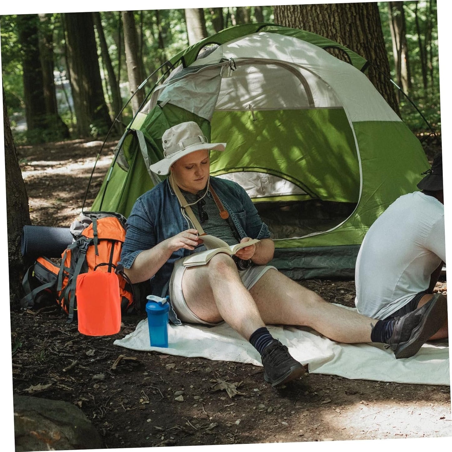 Abaodam 3 Set Emergency Compression Bivy Sack with Storage Bag Portable Thermal Blanket for Hiking Camping and Outdoor Survival