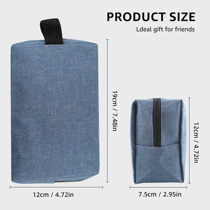 Vnezakl Toiletry Bag Makeup Cosmetic Wash Bag Organizer Travel Storage Hanging Pouch Portable Outdoor Durable Wear Resistant Waterproof Dacron Fabric