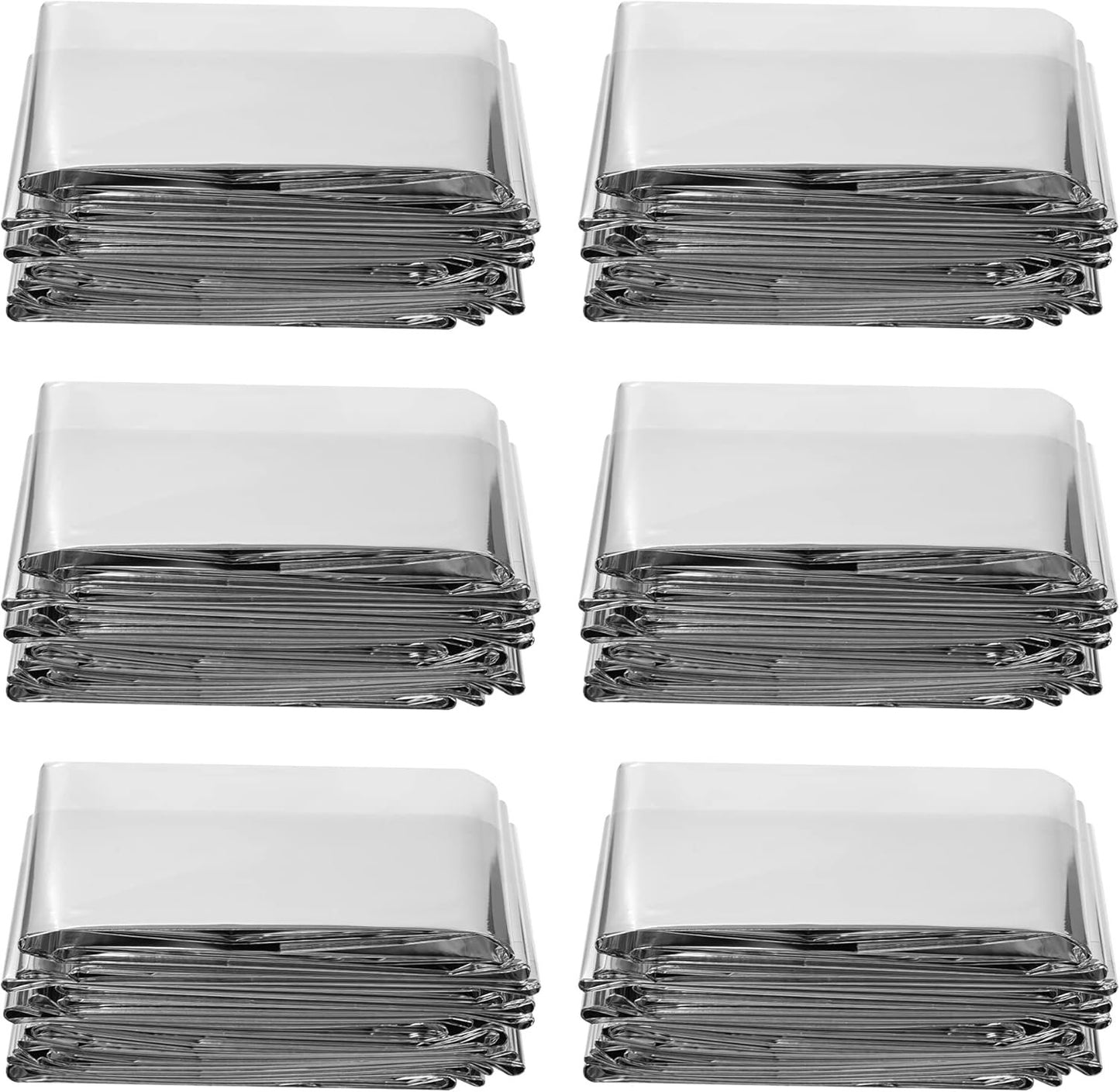 Plant Growth Mylar Films High Reflective Mylar Film Garden Greenhouse Covering Foil Sheets for First Aid Blanket Growth Room Camping Simple Tent,82.6 x 51.2 Inch(6 Pieces)