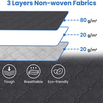90L Underbed Storage Containers, 4 Pack Reinforced Handle Closet Organizers and Storage Bins, Foldable Underbed Bags for Blankets, Towels, Comforter, Sweaters, Pillows, Linen Sheets