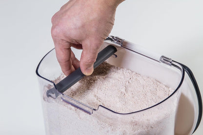 Progressive ProKeeper Flour Storage Container 3.7 Litre | Airtight Silicone Seal | Removable Leveller | Easy-To-Read Measurement Markings | Holds 5lb Bag Of Flour | Durable BPA-Free | Modern Look