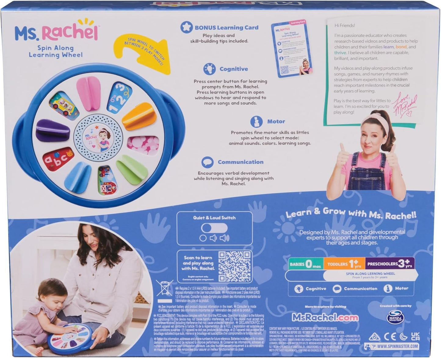 Ms. Rachel Spin and Sing Learning Wheel