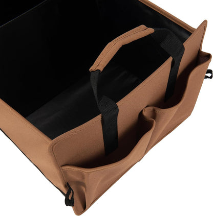 Carhartt Universal Collapsible Cargo Trunk Organizer, Portable Accessory Storage Organizer for Automotive, SUV, Trucks & Cars, Carhartt Brown, One Size