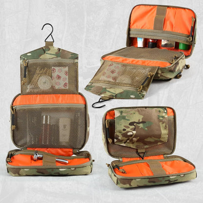VOTAGOO GEAR Tactical Toiletry Bag Hygiene Bag EDC Military Tool Molle Pouches Small Dopp Kit Travel Shower Bag for Men
