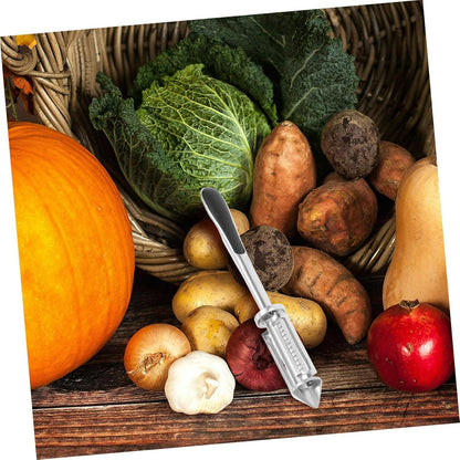 TOPPERFUN Zinc Alloy Vegetable Peeler User Friendly Peeling Knife for Fruits Vegetables Potatoes Sturdy Kitchen Tool Multipurpose Veggie Peeler Slicer for Effortless Food Prep