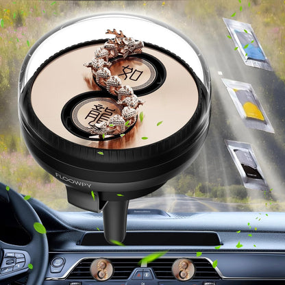 Air Freshener for Car | Wind Power Aromatherapy | Dynamic Dragon Rotating Aromatherapy Decoration for Home Room Kitchen Bedroom