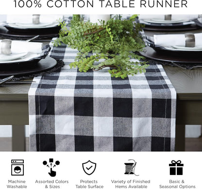 DII French Style Tabletop Kitchen Collection, Reversible Table Runner, 14x72, Parisian Flourish