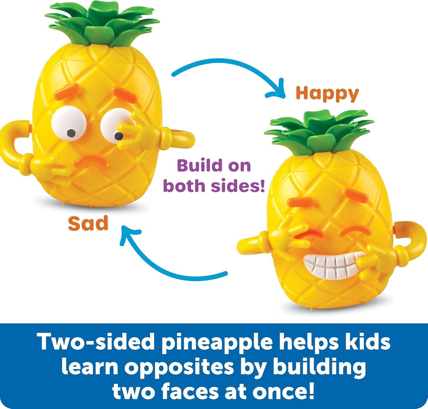 Learning Resources Big Feelings Pineapple, Social Emotional Toy, Creative Play, Body Awareness, for Kids, Ages 3+