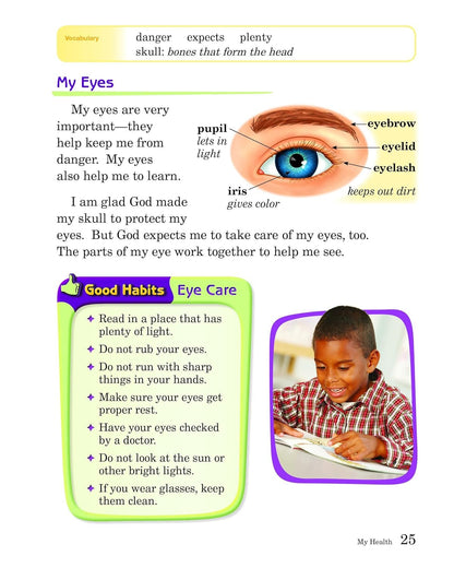 Health, Safety, and Manners - abeka 1st grade third edition