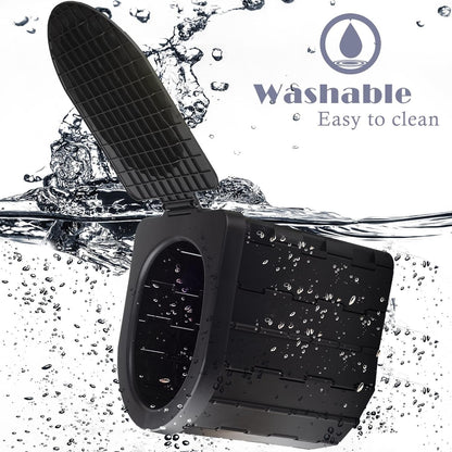 Portable Toilet for Outdoors& Indoors, SFSUMART Foldable Potty & Stool for Car Camping Travel Hiking Fishing Long Trips