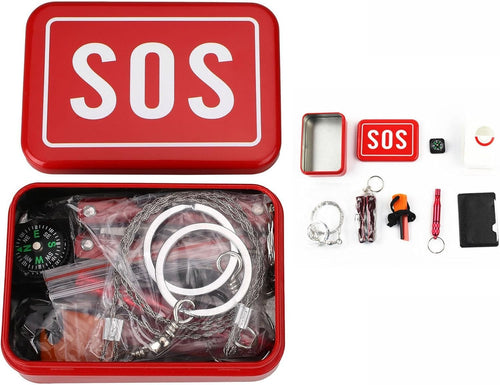 OFKP Camping Hiking Box, Outdoor Survival Kit Gear Emergency Equipment On-Board Emergency Supplies