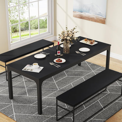 Tribesigns Dining Table for 6-8 Person, 78 inch Long Rectangular Kitchen Dining Table for Living Room and Dining Room, 78.7 x 27.5 x 29.5 Inches(Only Table)