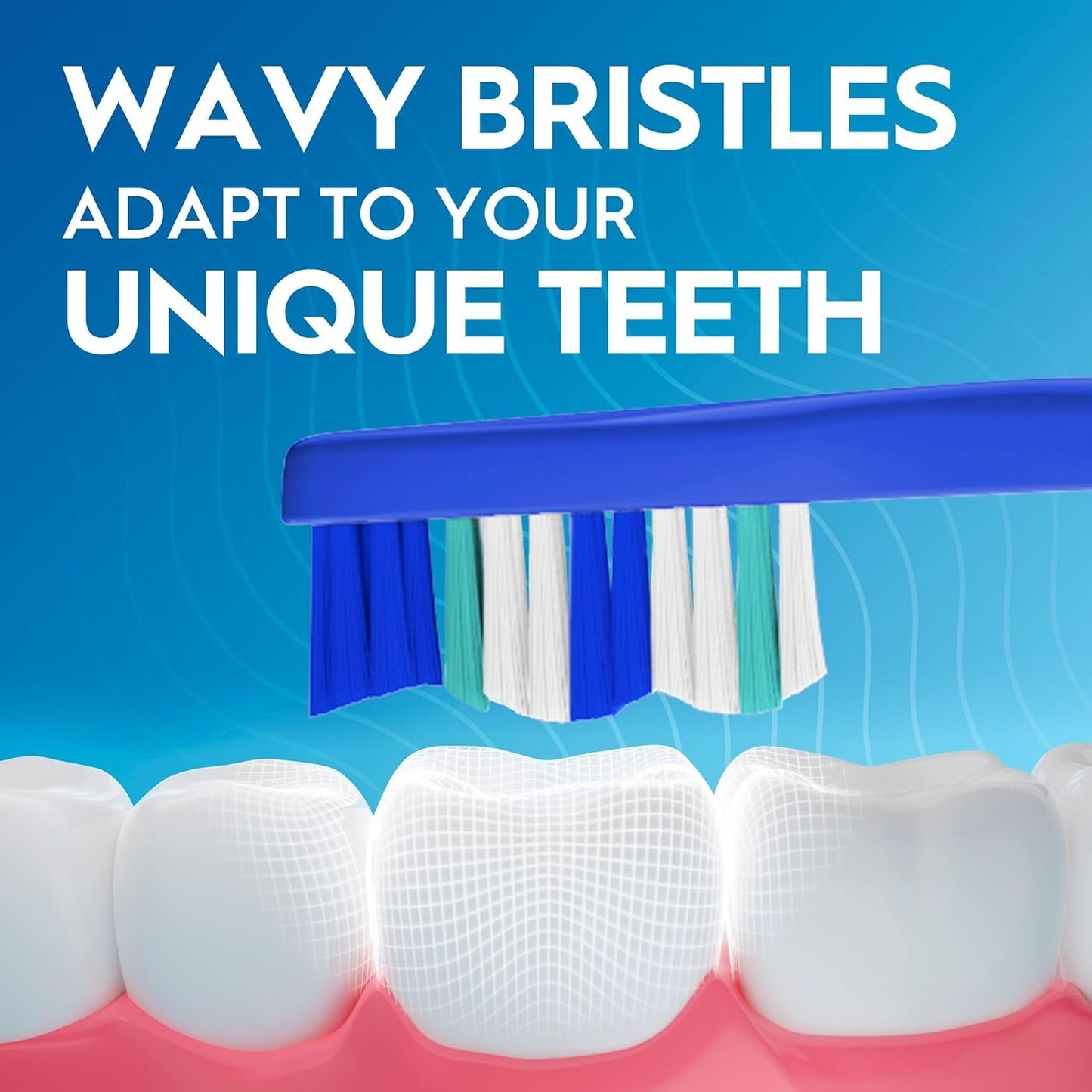 Oral-B Essential Clean Toothbrushes, Removes Plaque, Medium, 6 Count