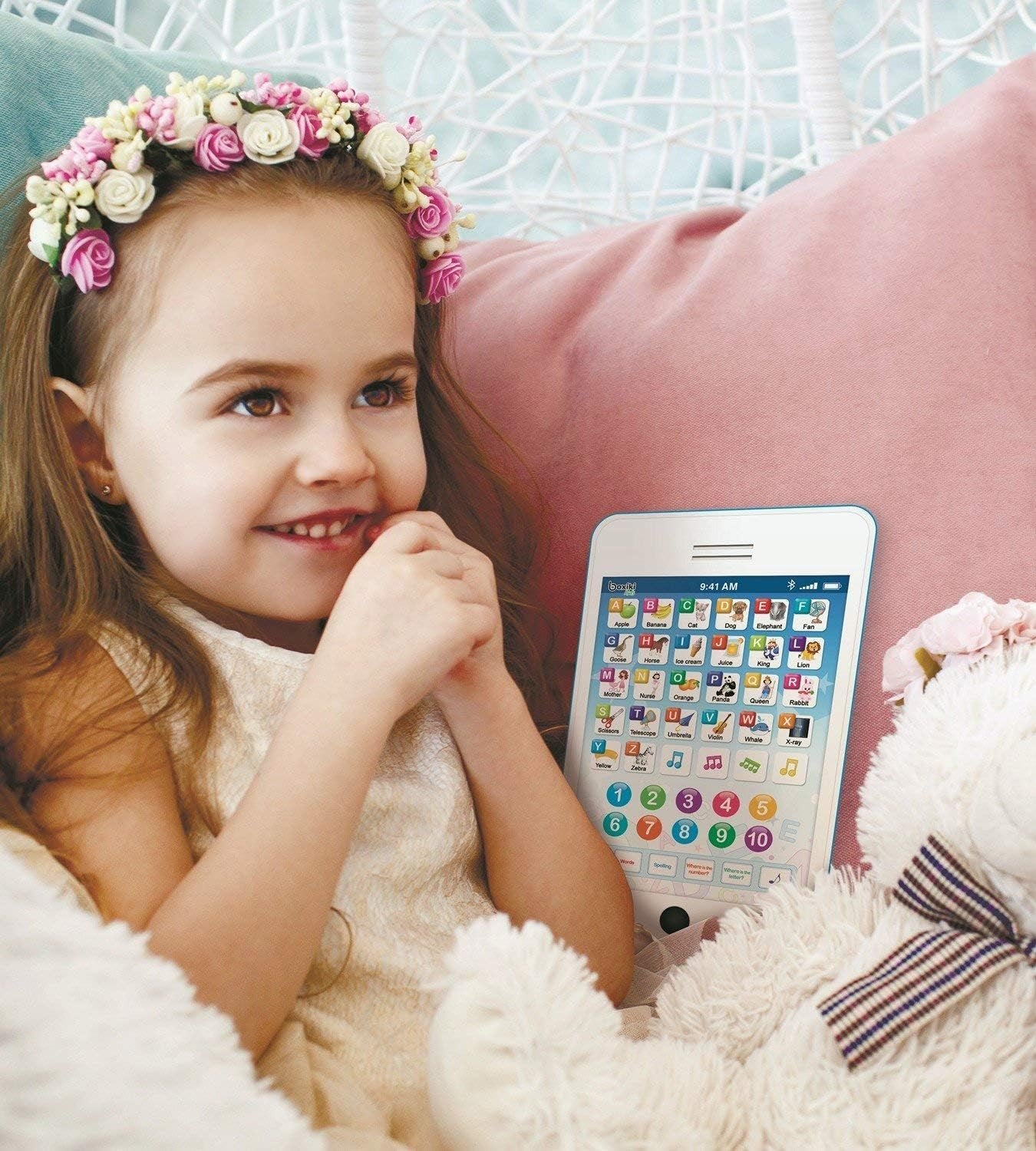 Learning Pad / Fun Phone with 6 Toddler Learning Games. Touch and Learn Interactive Tablet for Numbers, ABC and Words Learning. Educational Pretend Toy for Boys and Girls - 36 Months to 6 Year Old