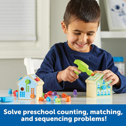 Learning Resources Number Nails Activity Set - 102 Pieces, Ages 4+ Toddler Learning Activities, Fine Motor Games for Kids, Math Games for Kids