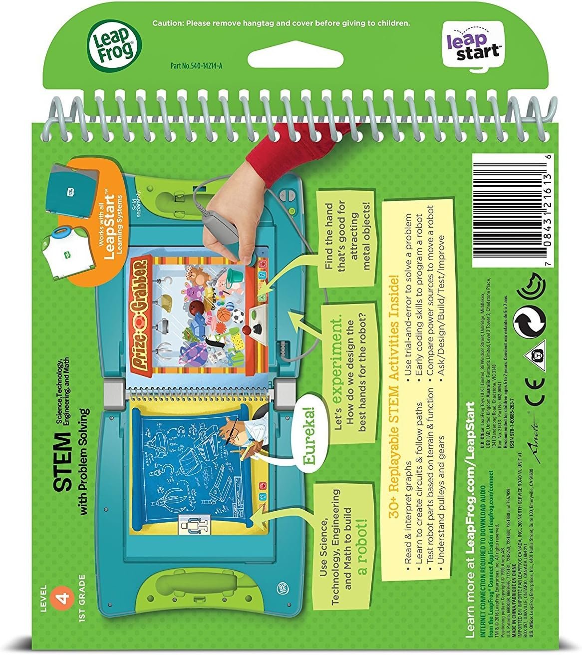 LeapFrog LeapStart 1st Grade Activity Book: STEM (Science, Technology, Engineering, Math) and Problem Solving