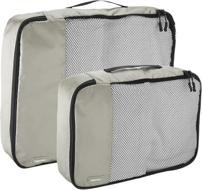Amazon Basics Large Travel Cube Organizer Set, grey