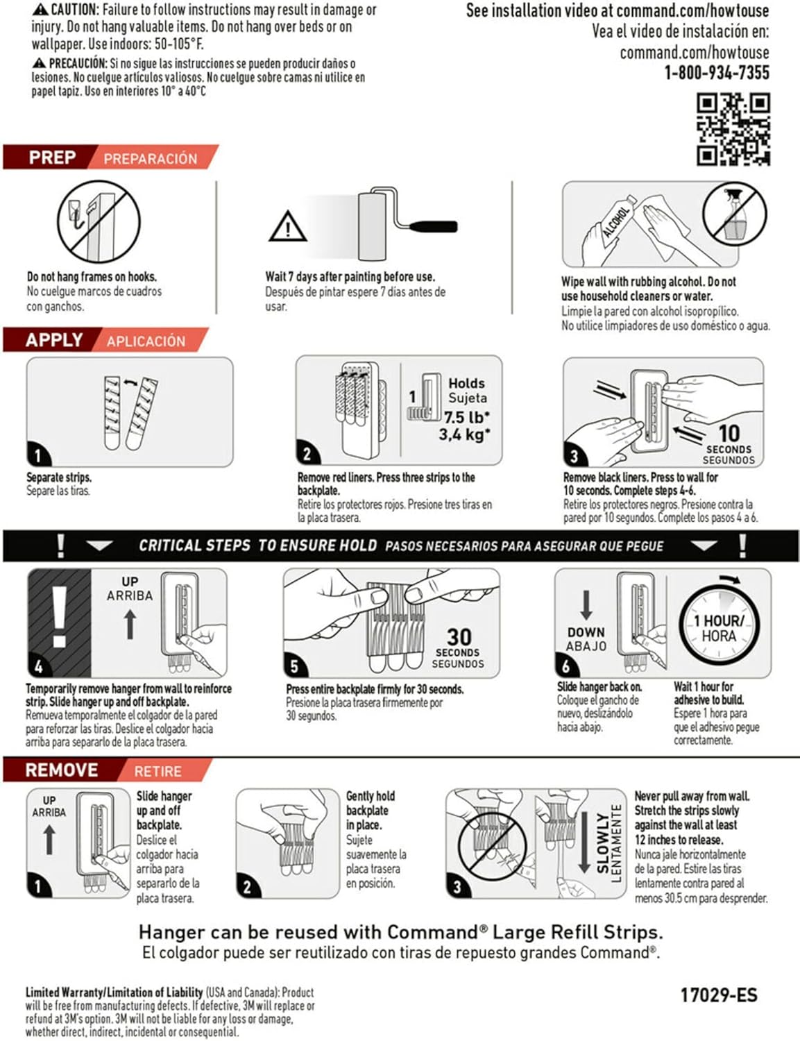 Command Folding Clothes Hanger, 1 Hook, 3 Command Strips, Closet Organizer, Home Organization
