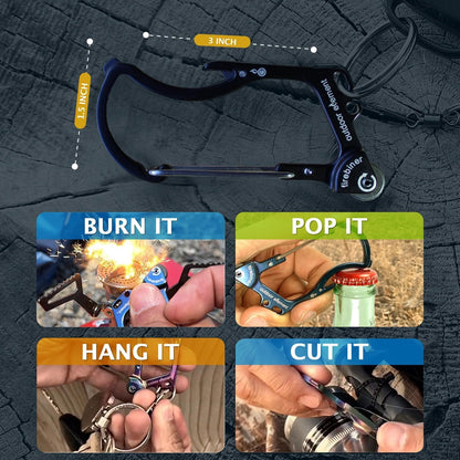 Firebiner - Fire Starter, Multi-Tool, Carabiner
