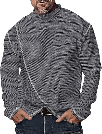 ZDSUHYIW Tech - Maglia a maniche lunghe da uomo, sportiva, traspirante, a maniche lunghe, tecnologia anti-odor, per allenamento all'aperto, fitness, maglietta Essentials Henley, a maniche lunghe,