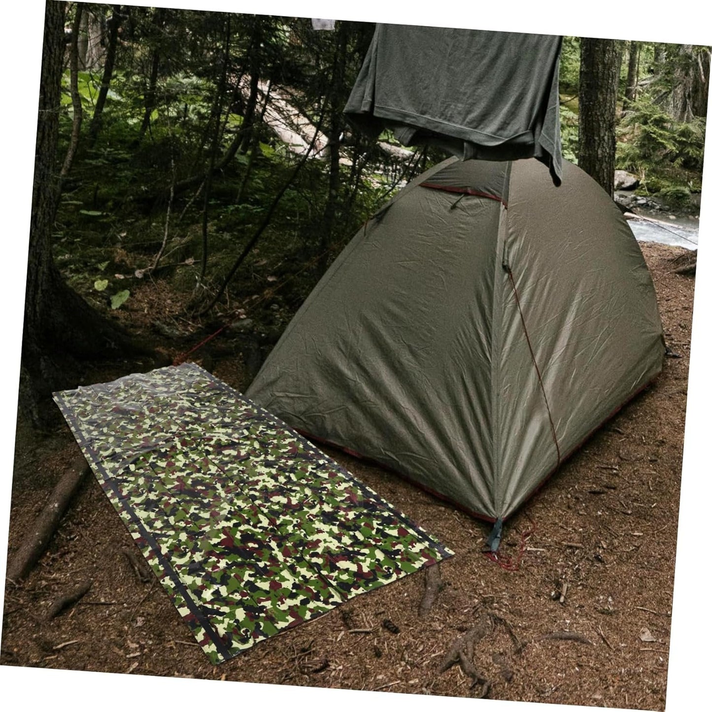 Abaodam 1 Set Survival Tent Emergency Shelter Thermal Tent with High Visibility Lightweight Design Protection for Outdoor Camping Hiking Emergency Situations Compact Storage Insulated Gear