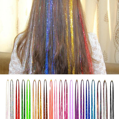 Kit Fili Luminosi Per Capelli | Set Capelli Fatati Con Filo Luccicante | Accessori Glitter Termoresistenti Per Cosplay Completi Di Attrezzi Per Natale Capodanno Matrimoni Feste A Tema Compleanni