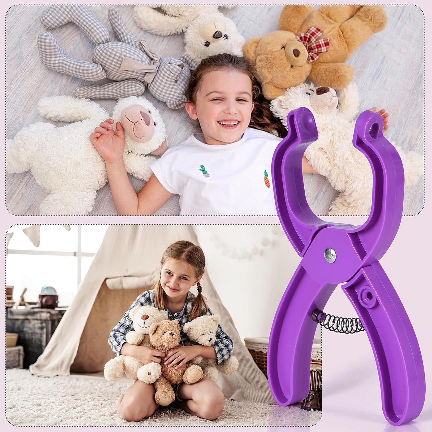 Safety Eye Tool for Crocheting, Safety Eye Auxiliary Tool for Attaching Eyes Safety Eyes Crochet Tools for Amigurumi Safety Eye Snapper Tool for 5-30mm Stuffed Animals Safety Eyes Doll Making Supplies