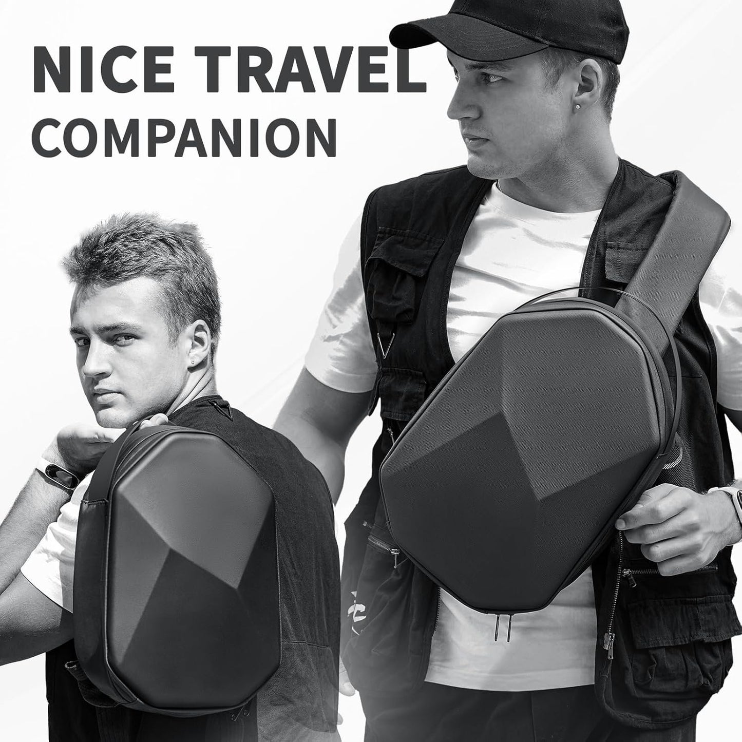 ANNAPRO Carrying Case for Meta Quest 3/Quest 3S/Quest 2/Vision Pro, Hard Travel Case Compatible with Kiwi Design/BOBOVR Elite Battery Strap and Controllers Accessories, Crossbody Shoulder Backpack