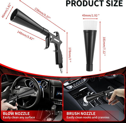 HANDY High Pressure Car Interior Cleaning Gun Interior Dryer Hair Dryer Car Detail Gun Fast Drying Blows Away Dust and Dirt Using Air
